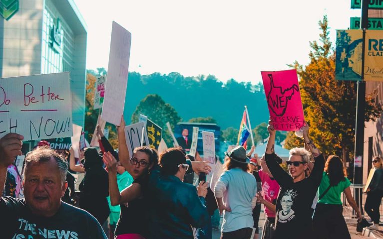 Protest against women rights violence